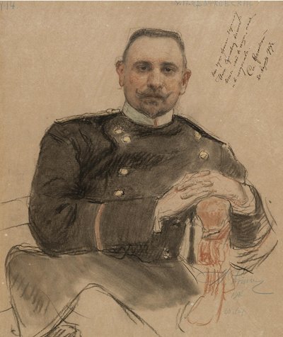 Ritratto di Stepan Petrovich Krachkovsky 1866 1913, 1907 da Ilya Efimovich Repin
