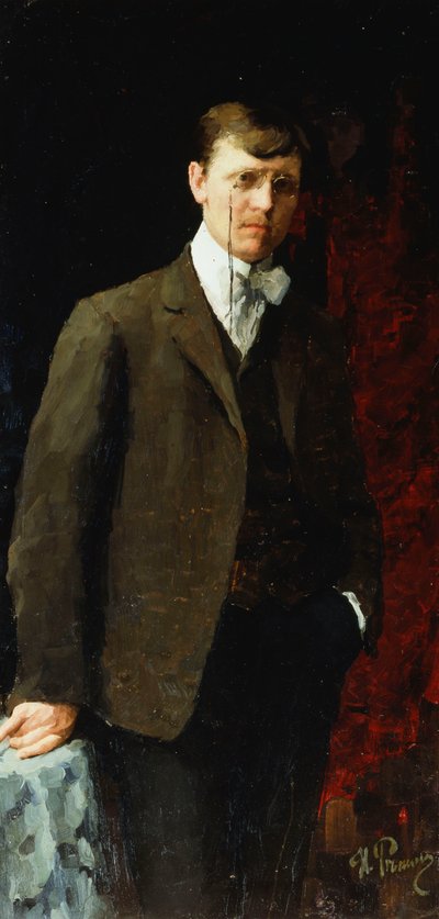 Ritratto di un uomo, possibilmente Ivan Georgievich Drozdov da Ilya Efimovich Repin