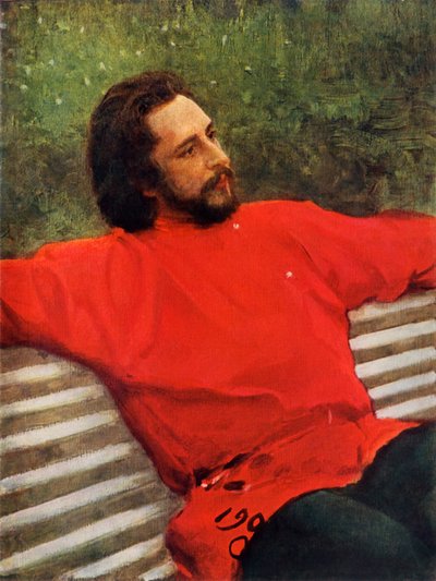 Ritratto del Poeta Leonid Nikolayevich Andreyev da Ilya Efimovich Repin