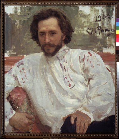 Ritratto dello scrittore Leonid Andreiev da Ilya Efimovich Repin