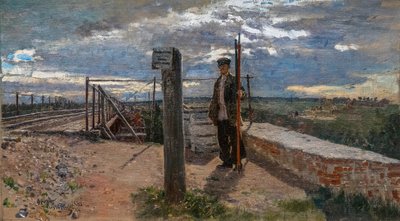 Operaio ferroviario a Khotkovo da Ilya Efimovich Repin