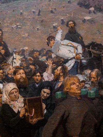 Processione religiosa nella provincia di Kursk (dettaglio) da Ilya Efimovich Repin