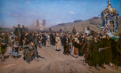 Processione religiosa nella provincia di Kursk da Ilya Efimovich Repin