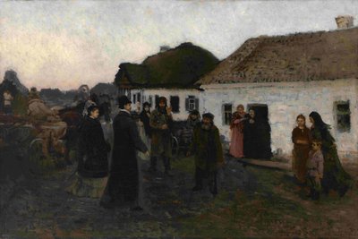 Ritorno a casa, 1876-1877 da Ilya Efimovich Repin