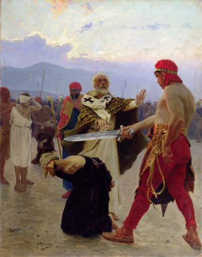 San Nicola di Myra salva tre innocenti dalla morte da Ilya Efimovich Repin