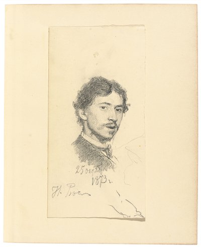 Autoritratto, 1873 da Ilya Efimovich Repin