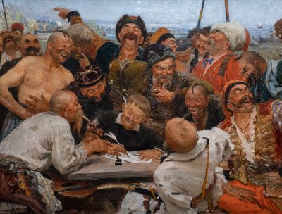 I cosacchi zaporoghi scrivono una lettera al sultano della Turchia da Ilya Efimovich Repin