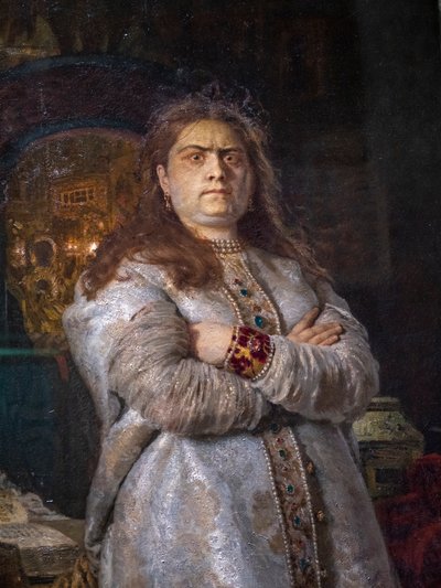 La zarina Sofia Alekseevna al convento di Novodevichy da Ilya Efimovich Repin