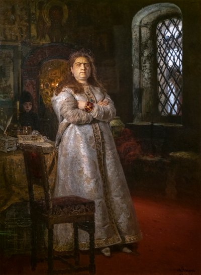 La zarina Sofia Alexeievna al convento di Novodevichy da Ilya Efimovich Repin