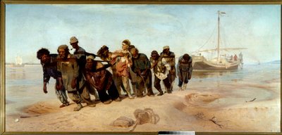 I barcaioli del Volga da Ilya Efimovich Repin
