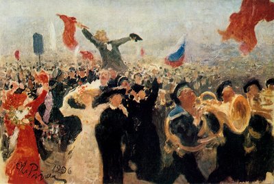 La dimostrazione del 17 ottobre 1905, c. 1900-1930 da Ilya Efimovich Repin