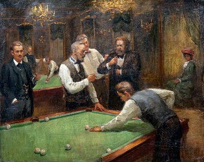 Giocatori di biliardo da Ilya Savich Galkin