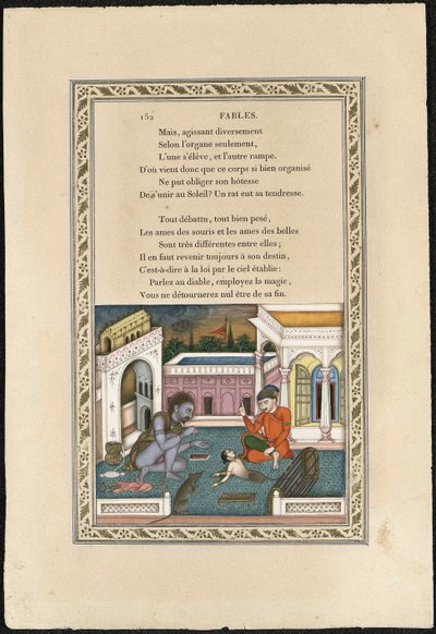 La souris métamorphosée en fille (Il topo trasformato in fanciulla), 1837-1839 da Imam Bakhsh Lahori