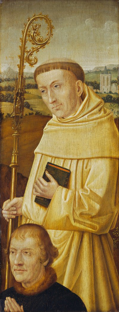 San Bernardo con Donatore [recto] da Imitator of Flemish 15th Century