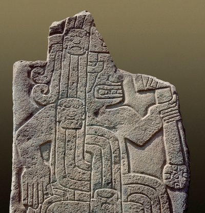 Civiltà Inca: rilievo che rappresenta un guerriero da Incan