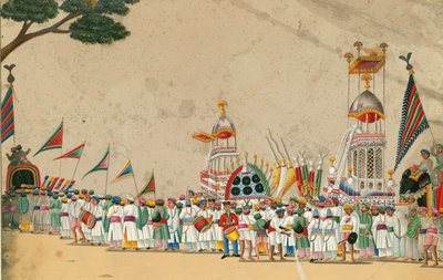 Processione festiva, c. 1800 da Indian Art
