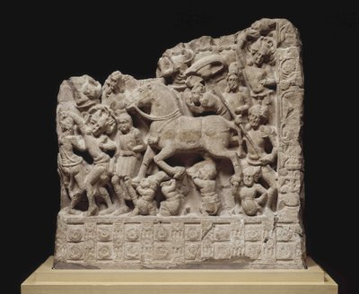 La grande partenza di Siddhartha Gautama, 2° secolo d.C. da Indian Art.