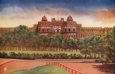 Porta di Delhi, Forte di Agra (foto a colori) da Indian photographer