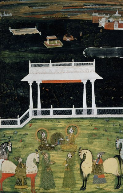 Un paradiso principesco, c. 1750-1760 da Indian School