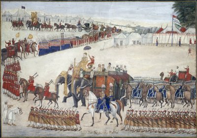 Una processione di elefanti da Indian School