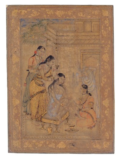 La toilette di una giovane donna da Indian School