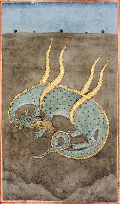 Un drago che divora una donna da Indian School