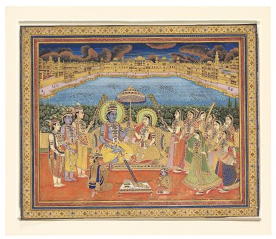 Rama e Sita, India, Jaipur, c.1800 da Indian School