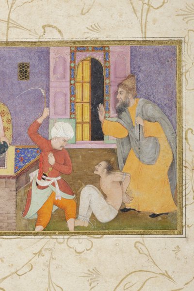 Un prigioniero viene portato alla giustizia (dettaglio) da Indian School