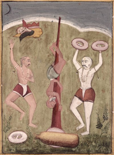 Acrobati che eseguono imprese fisiche da Indian School