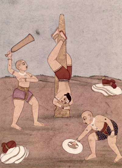 Acrobati che eseguono imprese fisiche da Indian School