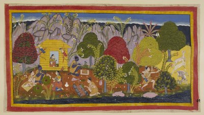 Prima di prendere dimora nella capanna, devono essere fatte oblazioni alle divinità presiedenti. Laksmana caccia cervi a destra e ritorna alla capanna per cucinarlo; Rama ne offre una parte come sacrificio. I due fratelli poi mangiano da Indian School