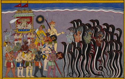 Ravana scende nelle regioni acquatiche o rasatala, l
