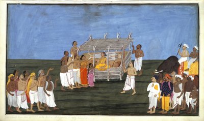 Cerimonia brahmin, illustrazione da 