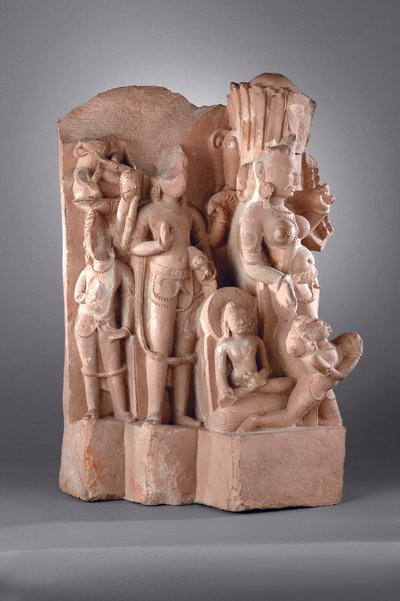 Attendants of Vishnu with Gada, 10th-11th century da Indian School