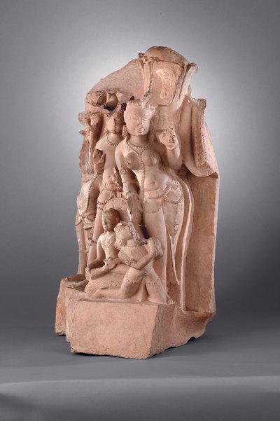 Attendants of Vishnu with Gada, 10th-11th century da Indian School