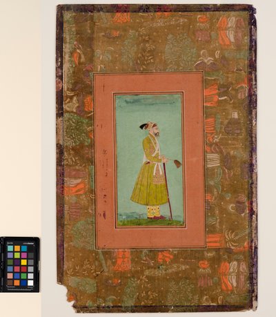 Aurangzeb con un ventaglio, c.1680 da Indian School
