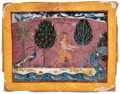 Balarama con il Suo Aratro al Fiume Jamna da Indian School