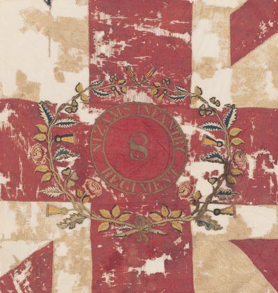 Centrotavola del Primo o Reale Colore, 8° Reggimento di Fanteria, Esercito del Nizam, circa 1850 da Indian School