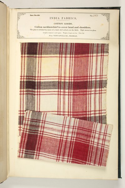 Fazzoletto di cotone per coprire testa e spalle da Ventapollum a Madras, da 
