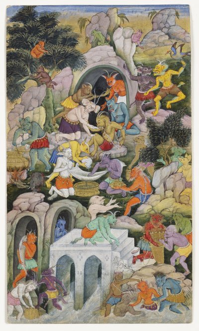 Demoni in un paesaggio selvaggio da Indian School