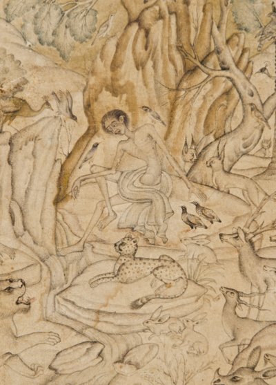 (dettaglio) Majnun nel deserto da Indian School