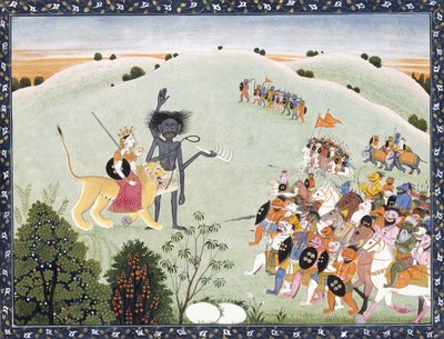 Durga e Kali davanti all