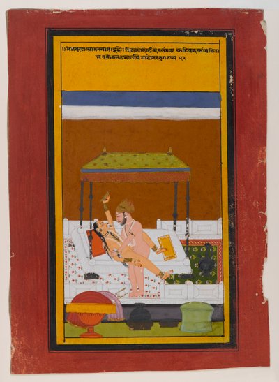 Coppia che si abbraccia, c.1725-1730 da Indian School
