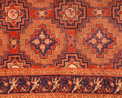 Tessuto del periodo Ayutthaya con design thailandesi da Indian School