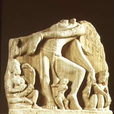 Figura di Natesa, Chittorgarh, Rajasthan, dinastia Pratihara (arenaria) da Indian School