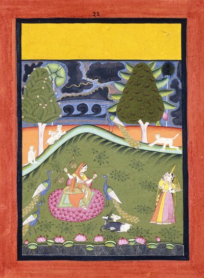 Gormalar Ragini, circa 1740 da Indian School
