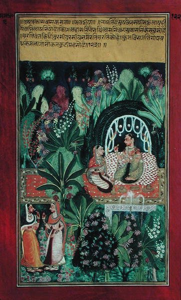 Hervine in attesa del suo amante, Rajasthan da Indian School