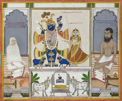 Illustrazione per un manoscritto sul culto di Srinathji, Rajasthan, inizio XIX secolo da Indian School