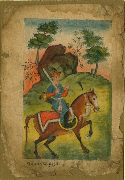 Cavaliere armato indiano da Indian School