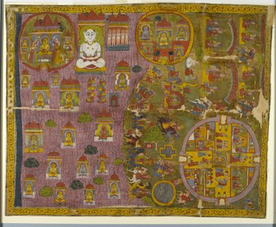 Pellegrinaggio Jain, Rajasthan, c.1750 da Indian School